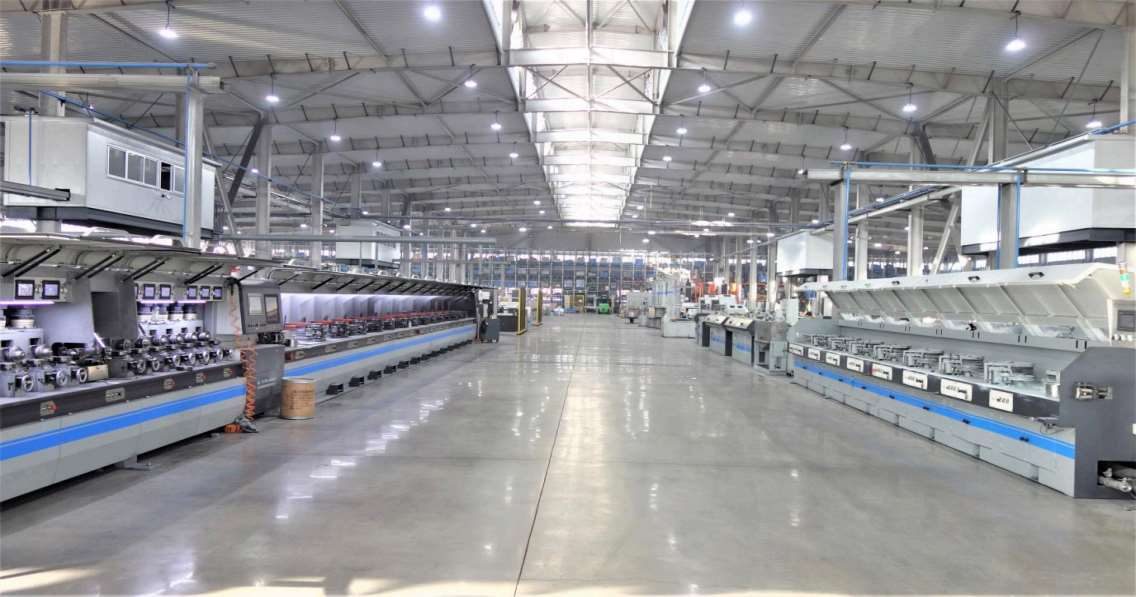 Línea de producción de alambre tubular