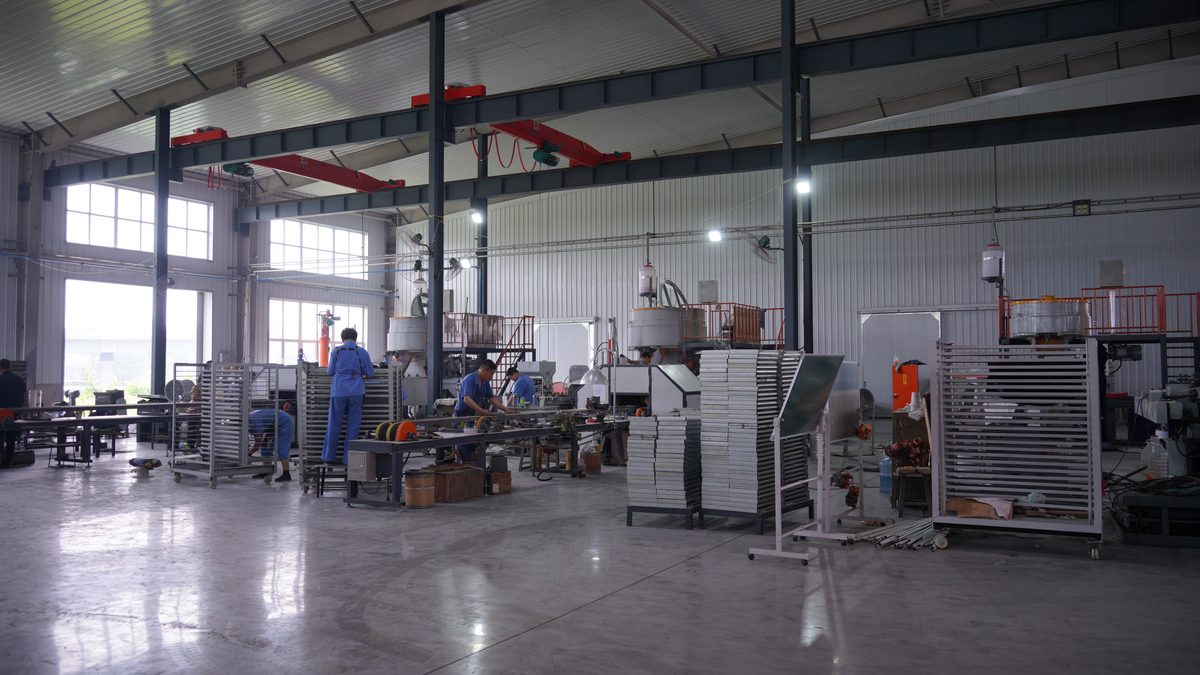 Área de producción de electrodos